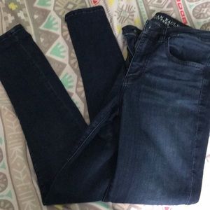High rise American eagle jegging